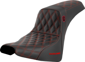 SADDLEMEN Pro Series SDC Performance Seat - w/o Backrest - Red Stitch - FXBB/FXST '18-'23 SC81830RED