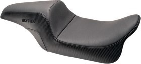 SLYFOX Drifter Seat - Black Logo - Smooth Vinyl - Carbon Fiber - FL '08-'23 0801-1614