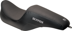 SLYFOX Drifter Seat - Gray Logo - Smooth Vinyl - Carbon Fiber - FL '08-'23 0801-1615