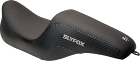 SLYFOX Drifter Seat - Gray Logo - Smooth Vinyl - Carbon Fiber - FL '97-'07 0801-1613