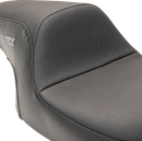 SLYFOX Drifter Seat - Gray Logo - Smooth Vinyl - Carbon Fiber - FL '97-'07 0801-1613