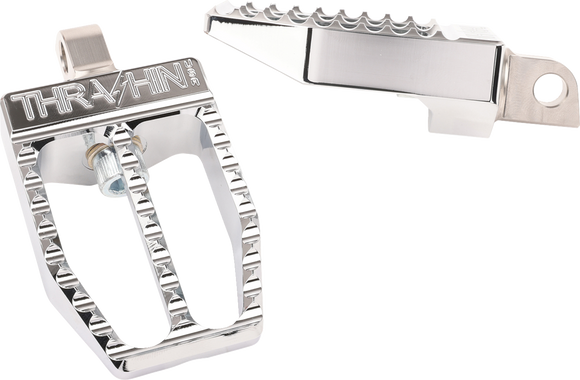 THRASHIN SUPPLY CO. Militant Footpegs - Front/Rear - Chrome TSC-2019-3-D