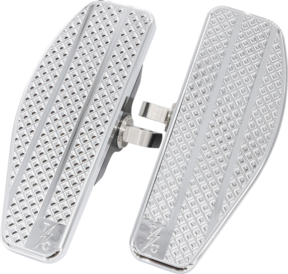 THRASHIN SUPPLY CO. Mini Floorboards - Chrome TSC-2025-3