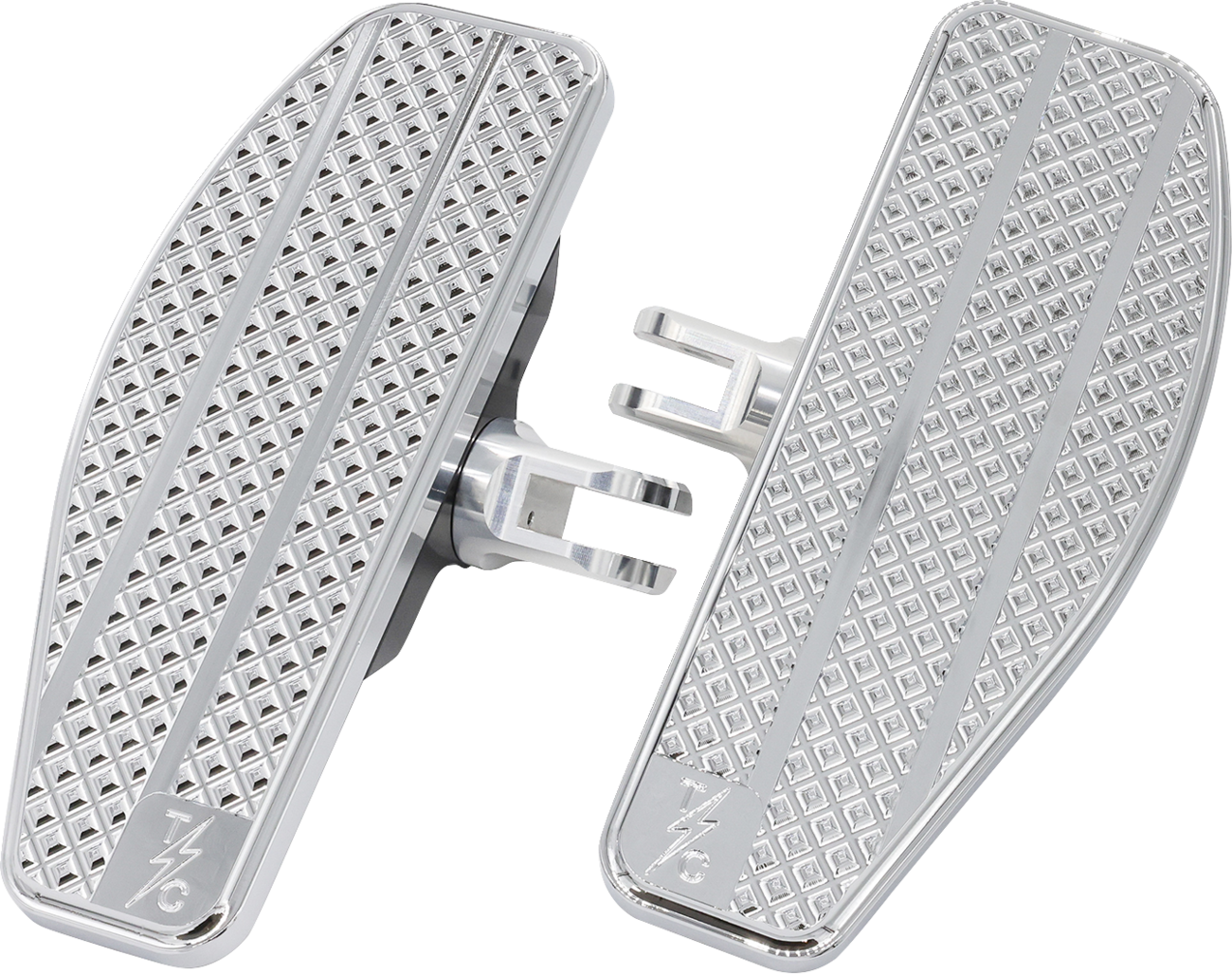 THRASHIN SUPPLY CO. Mini Floorboards - Chrome TSC-2030-3