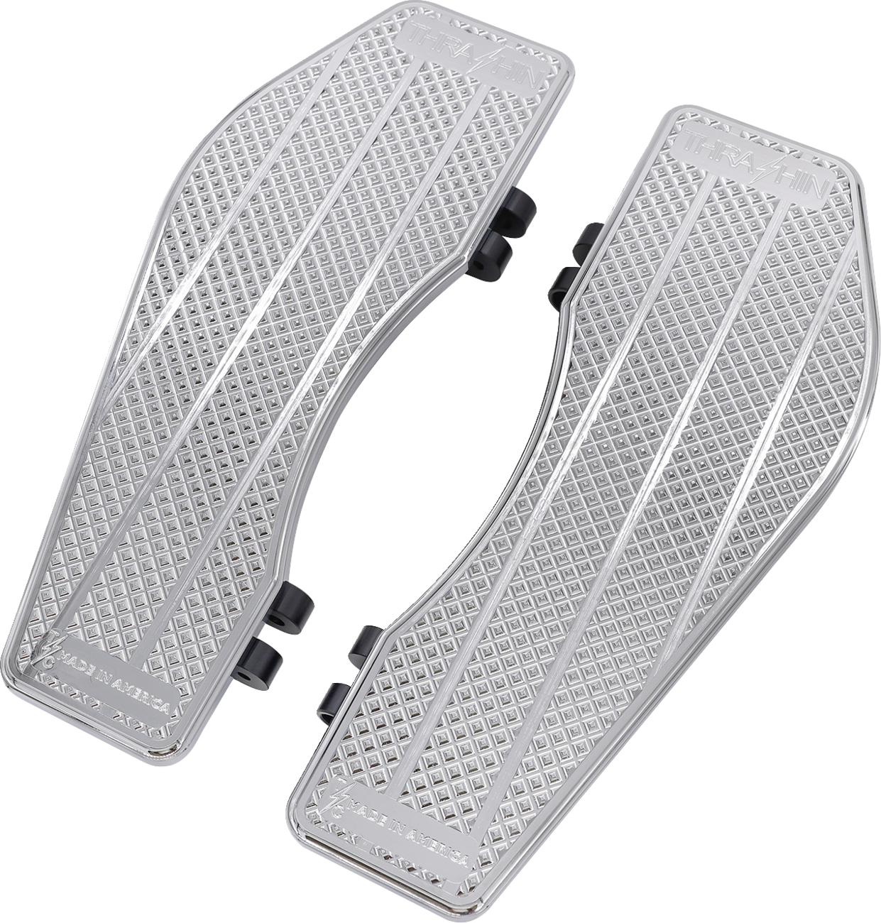THRASHIN SUPPLY CO. Floorboards - Driver - Chrome TSC-2200-3
