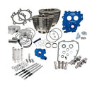 S&S CYCLE 100" Power Package for  Twin Cam 88" Models with 585 Easy Start® Chain Drive Cams - Wrinkle Black-2