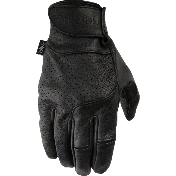 Thrashin Supply Co. Siege Premium Leather Gloves – perforated genuine leather motorcycle gloves