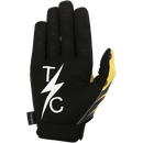Thrashin Supply Co. Stealth Riding Gloves Flame – hot rod flame graphic synthetic palm motorcycle gloves