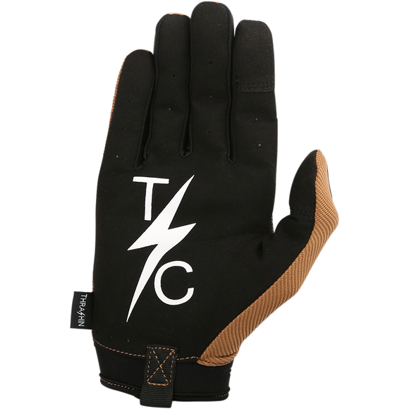 Thrashin Supply Co. Covert V2 motorcycle gloves in tactical tan colorway