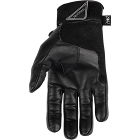 Thrashin Supply Co. Boxer Gloves in Black - cowhide leather motorcycle riding gloves with molded PVC knuckle protection