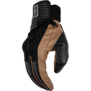 Thrashin Supply Co. Boxer Gloves in Tan - cowhide leather motorcycle riding gloves with PVC knuckle protection and suede impact zones