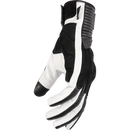 Thrashin Supply Co. Boxer Gloves in White - cowhide leather motorcycle riding gloves with molded knuckle protection and touchscreen-compatible fingertips