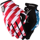 Thrashin Supply Co. Stars & Bolts Stealth Gloves – patriotic graphic seamless synthetic palm motorcycle gloves