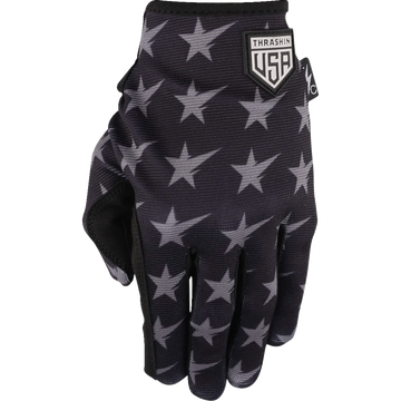 Thrashin Supply Co. Stars & Bolts Stealth Gloves Black/Grey