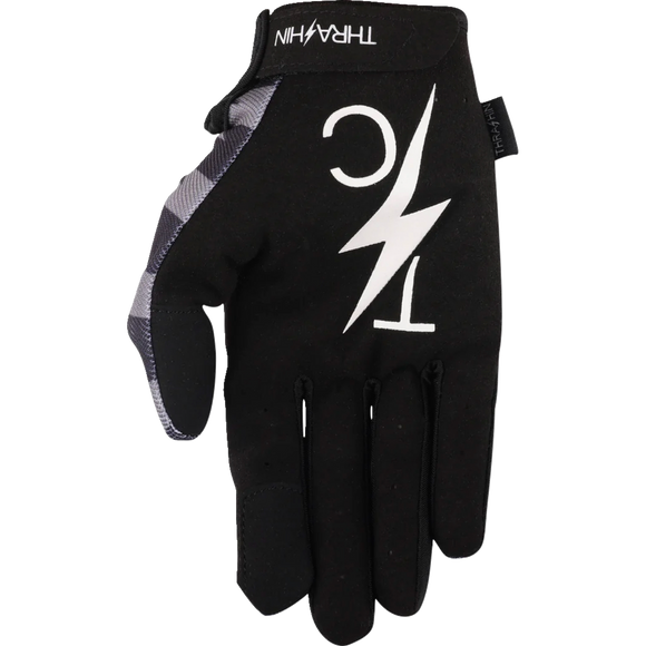 Thrashin Supply Co. Stars & Bolts Stealth Gloves Black/Grey