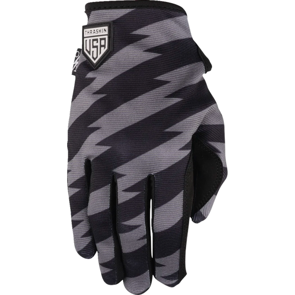 Thrashin Supply Co. Stars & Bolts Stealth Gloves Black/Grey