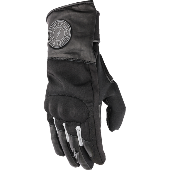 Thrashin Supply Co. Mission Waterproof Gloves - insulated waterproof motorcycle riding gloves with Thinsulate liner and Hipora membrane