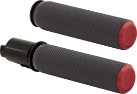 ARLEN NESS Knurled Grips - TBW - Red 500-055