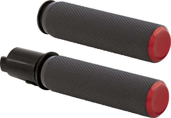 ARLEN NESS Knurled Grips - TBW - Red 500-055
