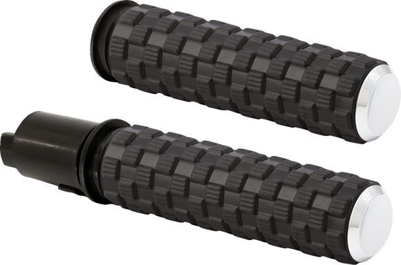 ARLEN NESS Air Trax Grips - TBW - Chrome 500-067