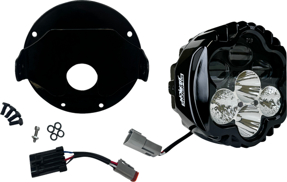 CUSTOM DYNAMICS Shark Demon? 2 Headlight - Low Rider ST SD2-LRST-W