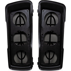 SADDLE TRAMP SADDLEBAG LID W/ TRIPLE SPEAKER CUTOUTS - 0