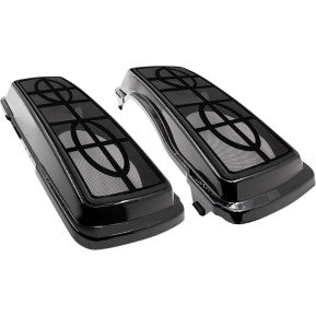 SADDLE TRAMP '94 - '13 SADDLEBAG LIDS W/ SPEAKER CUTOUTS