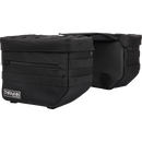Thrashin Supply Co. Essential Saddlebags black 1680D ballistic nylon MOLLE saddlebags for Harley Softail Dyna FXR