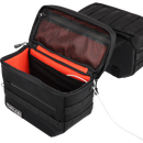 Thrashin Supply Co. Essential Saddlebags black 1680D ballistic nylon MOLLE saddlebags for Harley Softail Dyna FXR