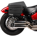 Thrashin Supply Co. Essential Saddlebags black 1680D ballistic nylon MOLLE saddlebags for Harley Softail Dyna FXR