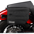 Thrashin Supply Co. Essential Saddlebags black 1680D ballistic nylon MOLLE saddlebags for Harley Softail Dyna FXR