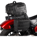 Thrashin Supply Co. Essential Saddlebags black 1680D ballistic nylon MOLLE saddlebags for Harley Softail Dyna FXR