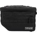 Thrashin Supply Co. TSB-0007 Escape Saddlebags black 1680D ballistic nylon with waterproof rain cover and MOLLE attachment points for Harley-Davidson Dyna Softail FXR