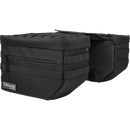 Thrashin Supply Co. TSB-0007 Escape Saddlebags black 1680D ballistic nylon with waterproof rain cover and MOLLE attachment points for Harley-Davidson Dyna Softail FXR