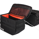 Thrashin Supply Co. TSB-0007 Escape Saddlebags black 1680D ballistic nylon with waterproof rain cover and MOLLE attachment points for Harley-Davidson Dyna Softail FXR