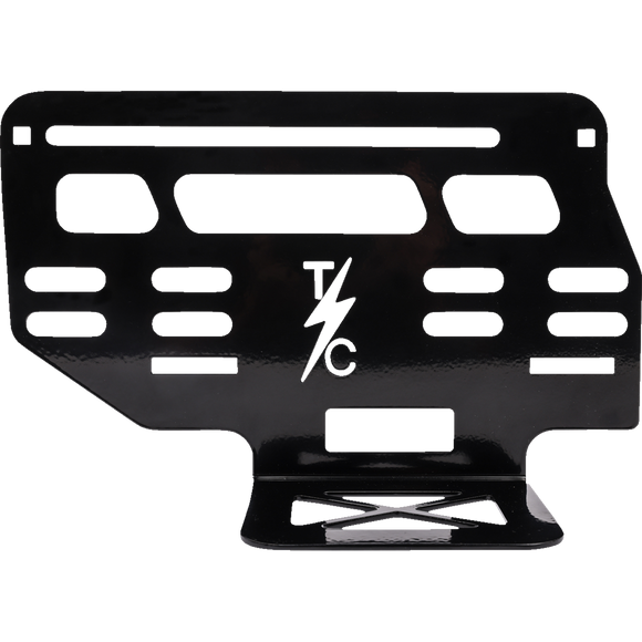 Thrashin Supply Co. TSB-2 Hard Mount Bag Brackets black powder-coated steel for Harley-Davidson Dyna and Softail saddlebags