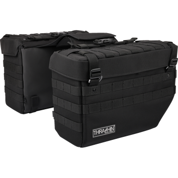 Thrashin Supply Co. Expedition Saddlebags Black