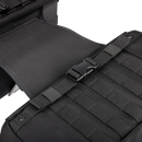 Thrashin Supply Co. Expedition Saddlebags in black ballistic nylon with MOLLE attachments and metal g-hook lids for Harley-Davidson Softail, Dyna, and FXR models