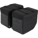 Thrashin Supply Co. Mini Essential Saddlebags 8-liter in black ballistic nylon for Harley Sportster