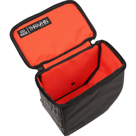 Thrashin Supply Co. Mini Essential Saddlebags 8-liter in black ballistic nylon for Harley Sportster