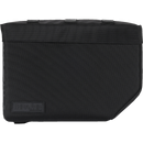 Thrashin Supply Co. Essential Saddlebags 10-liter in black ballistic nylon with MOLLE lid attachment points and hi-viz orange interior