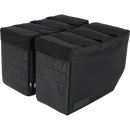 Thrashin Supply Co. Escape Base Saddlebags 18-liter in black ballistic nylon with MOLLE lid points and hi-viz orange interior