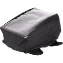 Thrashin Supply Co. 3.5L magnetic tank bag in black ballistic nylon on motorcycle steel gas tank