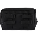 Thrashin Supply Co. Handlebar Bag Plus expanded storage in ballistic nylon with microfiber eyewear pocket mounted to Harley-Davidson handlebars