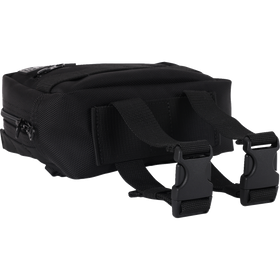 Thrashin Supply Co. ballistic nylon handlebar bag with YKK zippers and quick-attach straps mounted on Harley-Davidson handlebars
