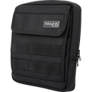 Thrashin Supply Co. Slim Handlebar Bag in black ballistic nylon mounted between fairing and gas tank on Harley-Davidson