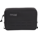 Thrashin Supply Co. THB-0021 black waterproof handlebar bag with MOLLE webbing and airtight zipper, 3-liter capacity for motorcycle riser mounting