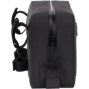 Thrashin Supply Co. THB-0021 black waterproof handlebar bag with MOLLE webbing and airtight zipper, 3-liter capacity for motorcycle riser mounting