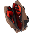 Thrashin Supply Co. ballistic nylon handlebar bag with YKK zippers and quick-attach straps mounted on Harley-Davidson handlebars