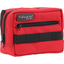 Thrashin Supply Co. ballistic nylon handlebar bag with YKK zippers and quick-attach straps mounted on Harley-Davidson handlebars